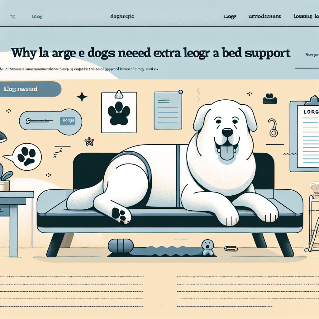 Why Large Dogs Need Extra Bed Support