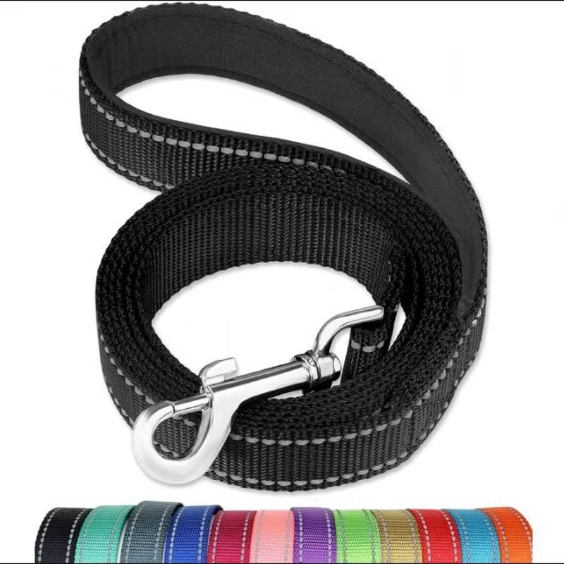 Reflective Dog Leash Pet Cat Soft Padded Handle for Comfortable Training and Walking for Medium and Small Dogs -