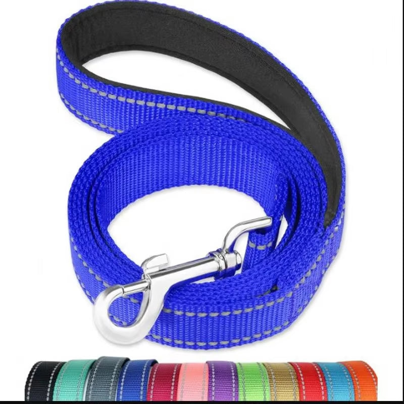 Reflective Dog Leash Pet Cat Soft Padded Handle for Comfortable Training and Walking for Medium and Small Dogs -