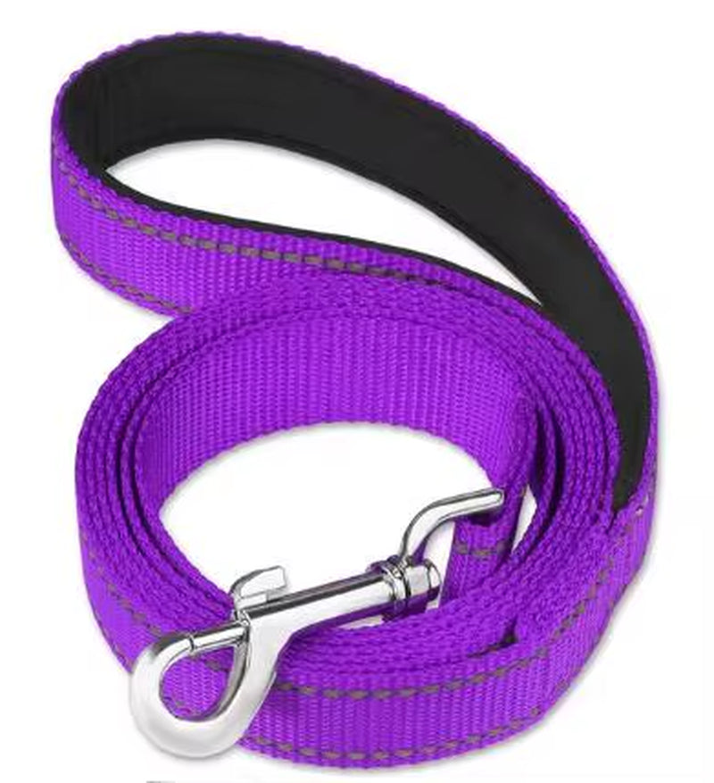 Reflective Dog Leash Pet Cat Soft Padded Handle for Comfortable Training and Walking for Medium and Small Dogs -