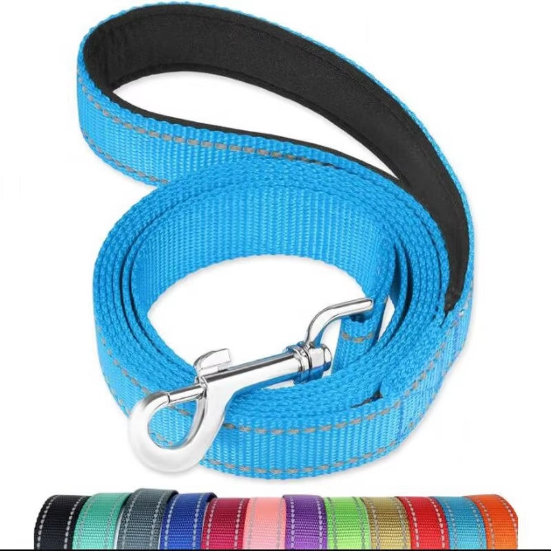 Reflective Dog Leash Pet Cat Soft Padded Handle for Comfortable Training and Walking for Medium and Small Dogs -