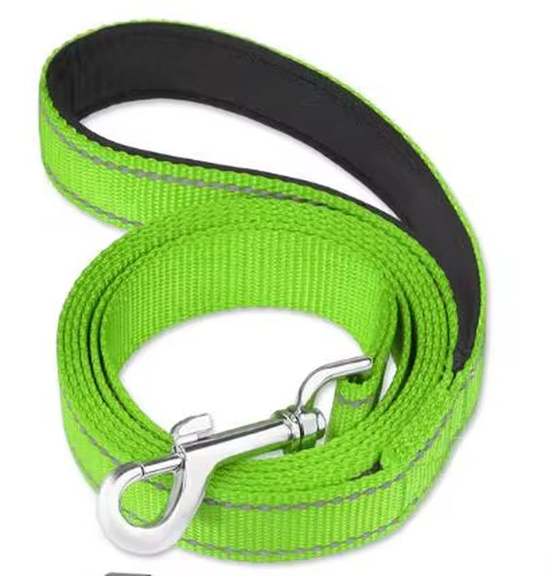 Reflective Dog Leash Pet Cat Soft Padded Handle for Comfortable Training and Walking for Medium and Small Dogs -