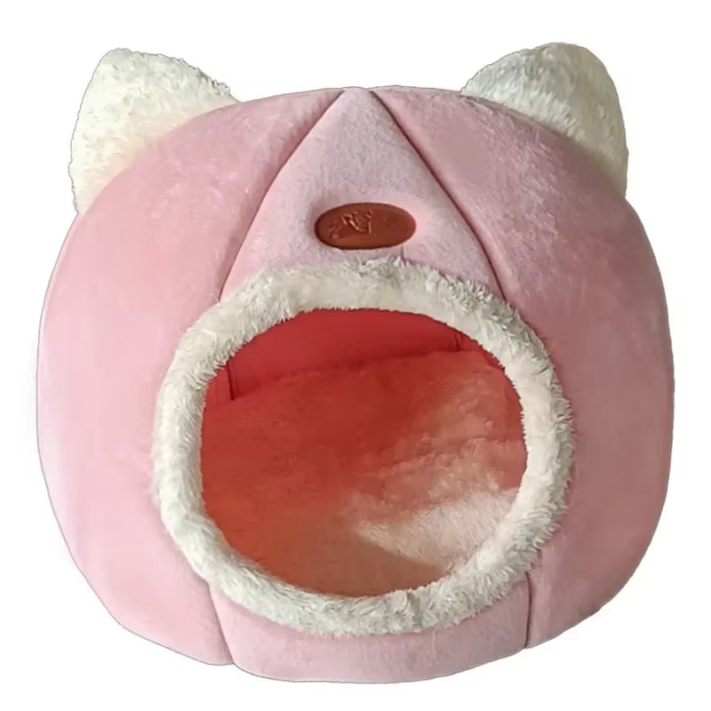 Deep Sleep Comfort in Winter Cat Bed Iittle Mat Basket Small Dog House Products Pets Tent Cozy Cave Nest Indoor Cama Gato