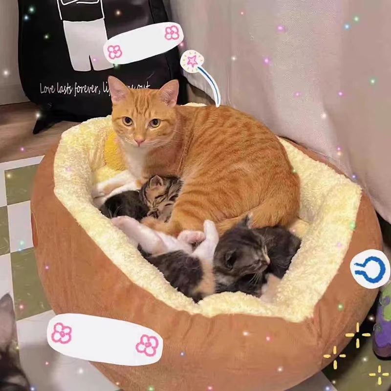 Bed Cats Dog Puppy Bed Soft Pet Nest Winter Dog Cat Sleeping Bed Pet Products Pet Dog Bed Winter Pet Nest House Cat Sleeping Bag