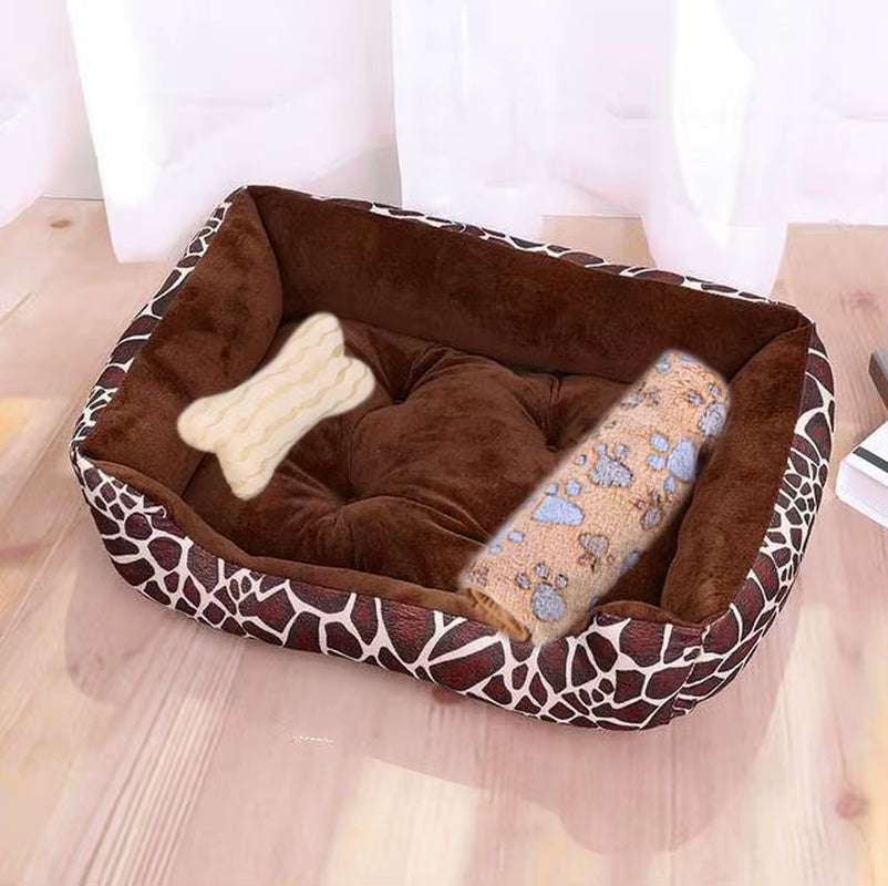 Warm Pet Dog Sofa Bed Kennel Mat Soft Puppy Bed Cat House Large Dog Winter Multifunctional Warm Pet Sofa Cat Supplies