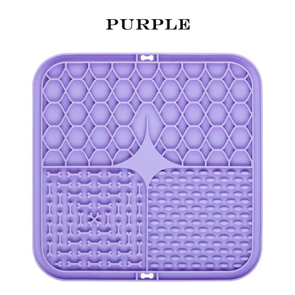 Pet Placemat Cat Slow Feeding Mat Dog Lick Mats Silicone Pets Eating Slowly Food Pad Cats Dogs Feeding Supplies