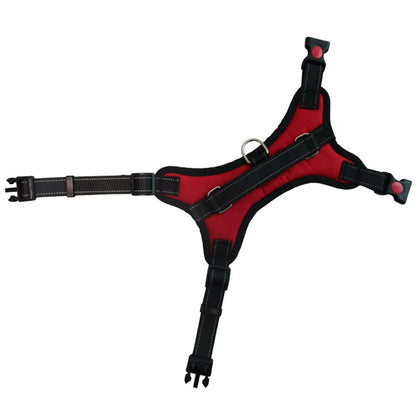 Pet Dog Adjustable Nylon Harness Large Dogs Vest Harness Chest Strap Puppy Leads Reflective No Pull Harness for Walking Training