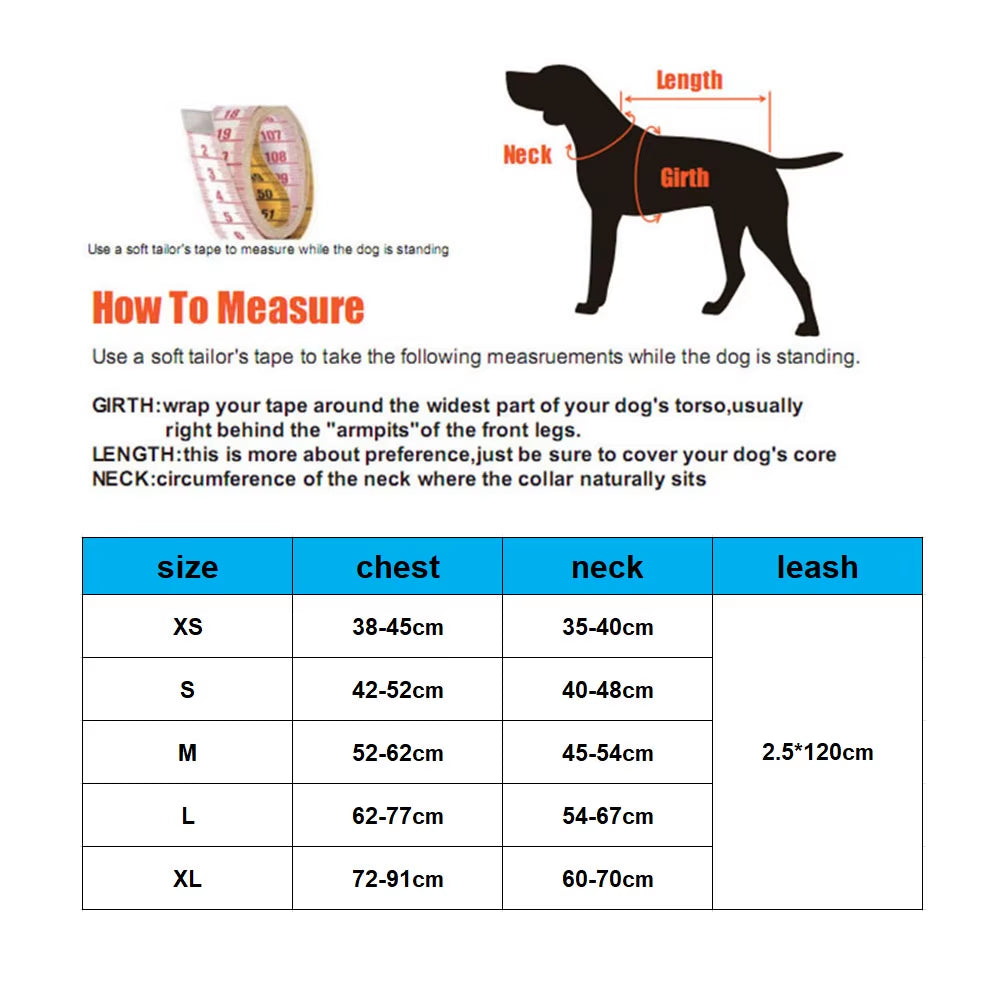 Pet Dog Adjustable Nylon Harness Large Dogs Vest Harness Chest Strap Puppy Leads Reflective No Pull Harness for Walking Training