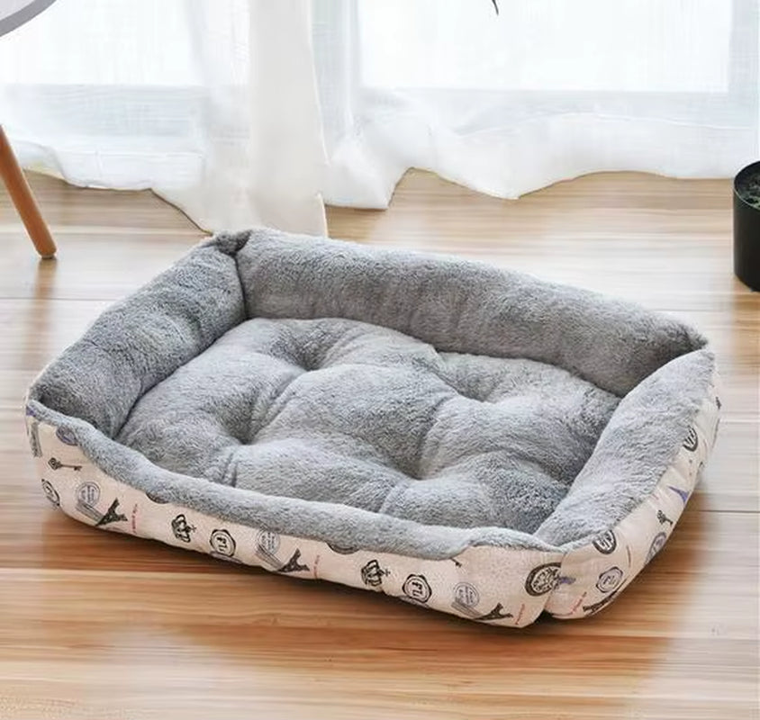 Warm Pet Dog Sofa Bed Kennel Mat Soft Puppy Bed Cat House Large Dog Winter Multifunctional Warm Pet Sofa Cat Supplies