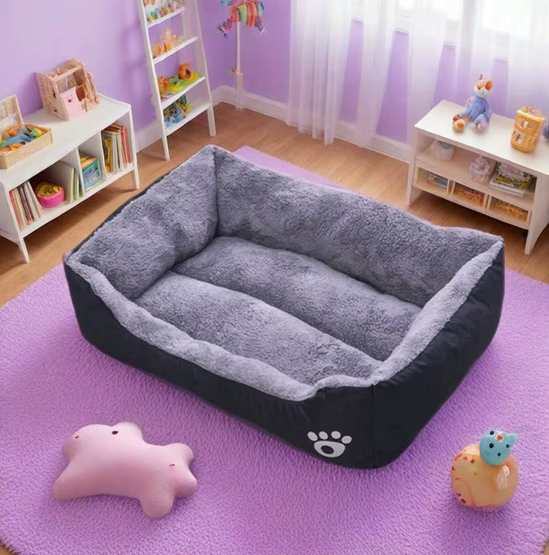 Warm Pet Dog Sofa Bed Kennel Mat Soft Puppy Bed Cat House Large Dog Winter Multifunctional Warm Pet Sofa Cat Supplies