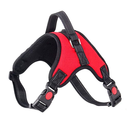 Pet Dog Adjustable Nylon Harness Large Dogs Vest Harness Chest Strap Puppy Leads Reflective No Pull Harness for Walking Training
