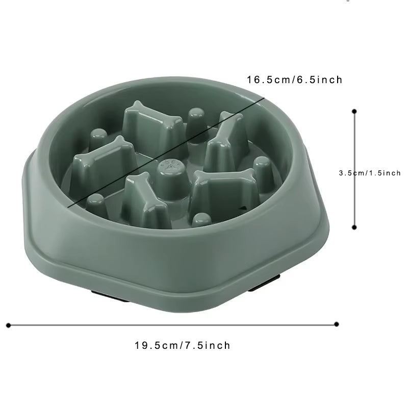 Slow Feeder Dog Bowl Anti-Choking Slow Feeding Bowls for Dogs Anti-Slip Pet Slow Eat Dishes Puzzle Bowls for Small Medium Dogs