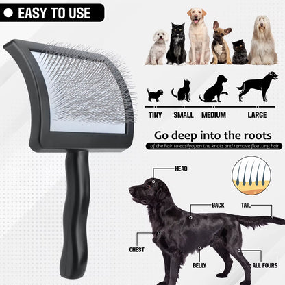 Dog Comb, Used to Comb Loose Hair, Shed Hair Pet Combing Brush, Dog Combing Hair Suitable for Cats and Dogs Cleaning
