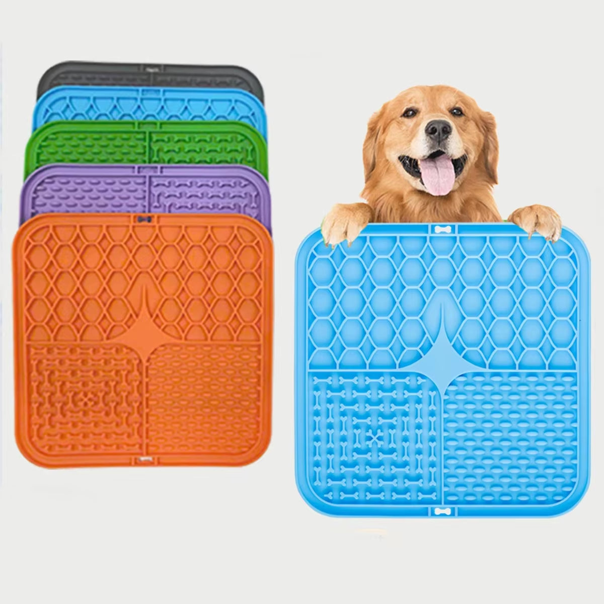 Pet Placemat Cat Slow Feeding Mat Dog Lick Mats Silicone Pets Eating Slowly Food Pad Cats Dogs Feeding Supplies