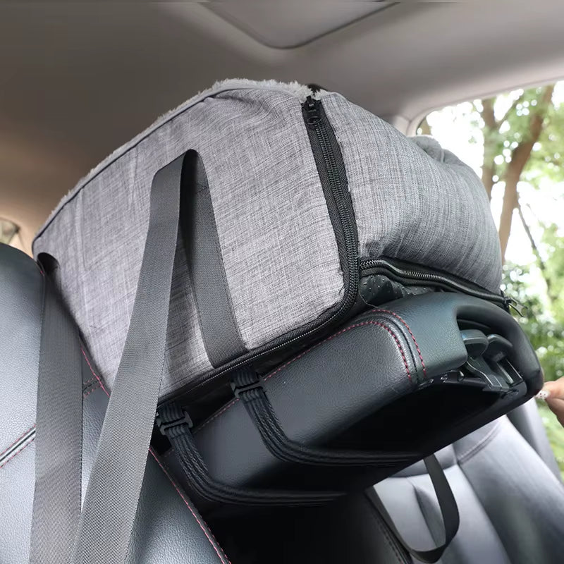 Dog Car Seat Beds Pet Cars Cat Dog Beds Portable Detachable for Cars Hand-Held Dog Bed Safety Travel Bag Dog Accessories