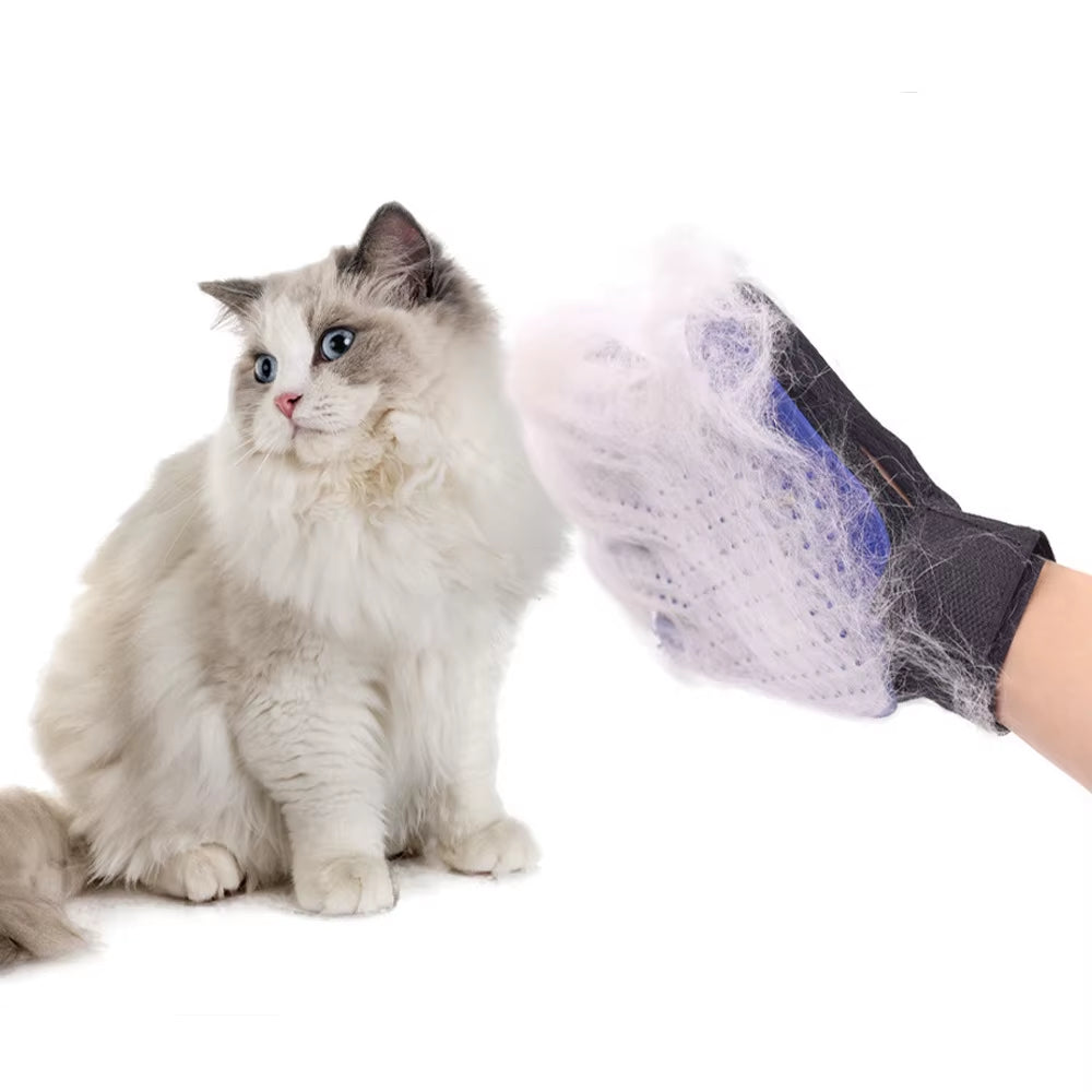 Pet Electrostatic Hair Removal Gloves Cat Hair Removal Supplies Dog Hair Cleaning Artifact Cat Combing Stroking