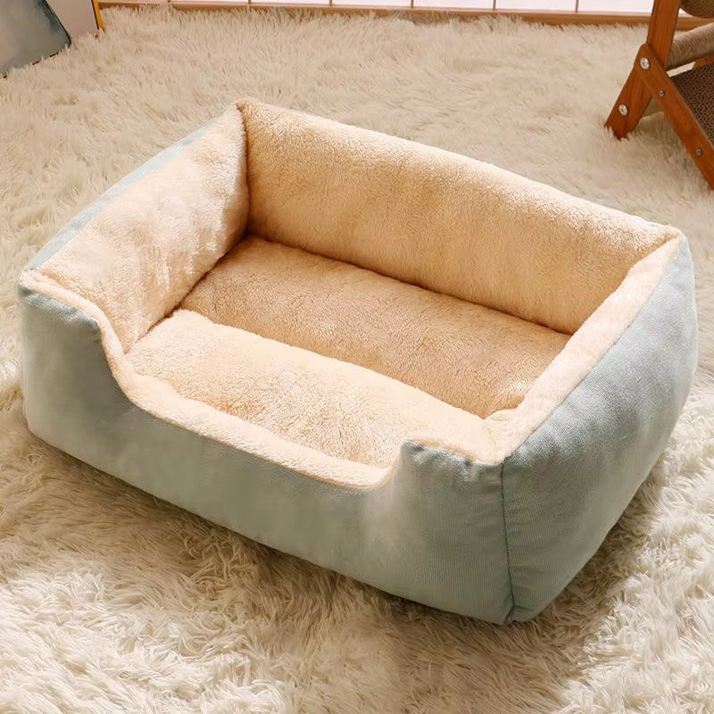 Warm Pet Dog Sofa Bed Kennel Mat Soft Puppy Bed Cat House Large Dog Winter Multifunctional Warm Pet Sofa Cat Supplies