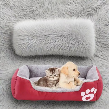 Warm Pet Dog Sofa Bed Kennel Mat Soft Puppy Bed Cat House Large Dog Winter Multifunctional Warm Pet Sofa Cat Supplies