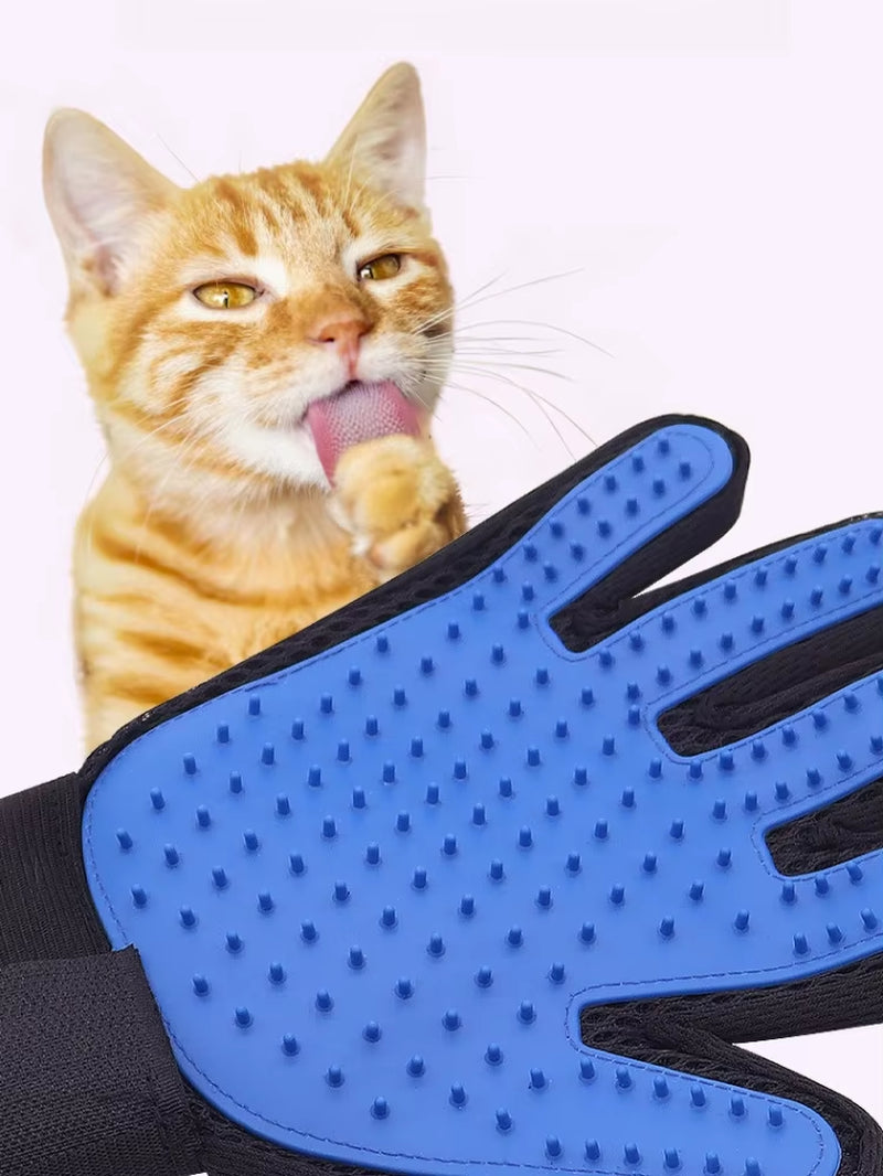 Pet Electrostatic Hair Removal Gloves Cat Hair Removal Supplies Dog Hair Cleaning Artifact Cat Combing Stroking