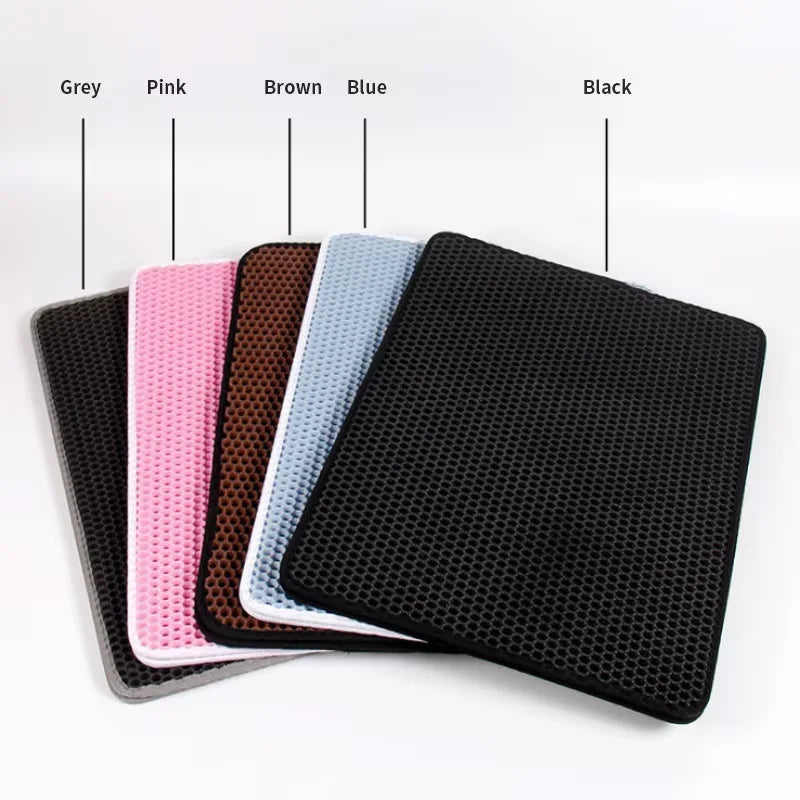 Double Layer EVA Cat Litter Pad Waterproof Non-Slip Sand Basin Filter Kitten Dog Washable Mattress Floor Mat Pet Clean Supplies