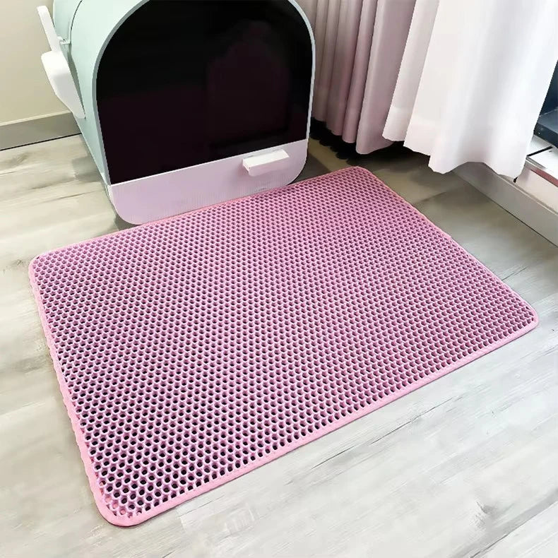 Double Layer EVA Cat Litter Pad Waterproof Non-Slip Sand Basin Filter Kitten Dog Washable Mattress Floor Mat Pet Clean Supplies