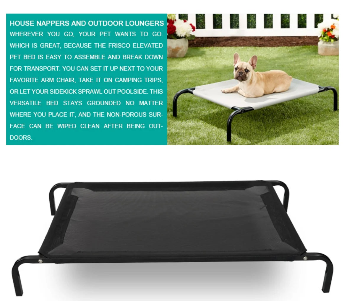 Factory Outlet Easy to Move Large Removable Pet Beds, Washable and Breathable Elevated Dog Beds, Portable Elevated Pet Camp Beds