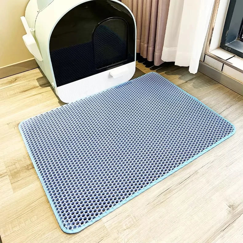 Double Layer EVA Cat Litter Pad Waterproof Non-Slip Sand Basin Filter Kitten Dog Washable Mattress Floor Mat Pet Clean Supplies