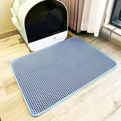 Double Layer EVA Cat Litter Pad Waterproof Non-Slip Sand Basin Filter Kitten Dog Washable Mattress Floor Mat Pet Clean Supplies