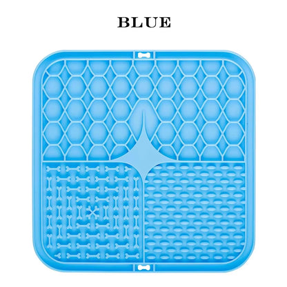 Pet Placemat Cat Slow Feeding Mat Dog Lick Mats Silicone Pets Eating Slowly Food Pad Cats Dogs Feeding Supplies