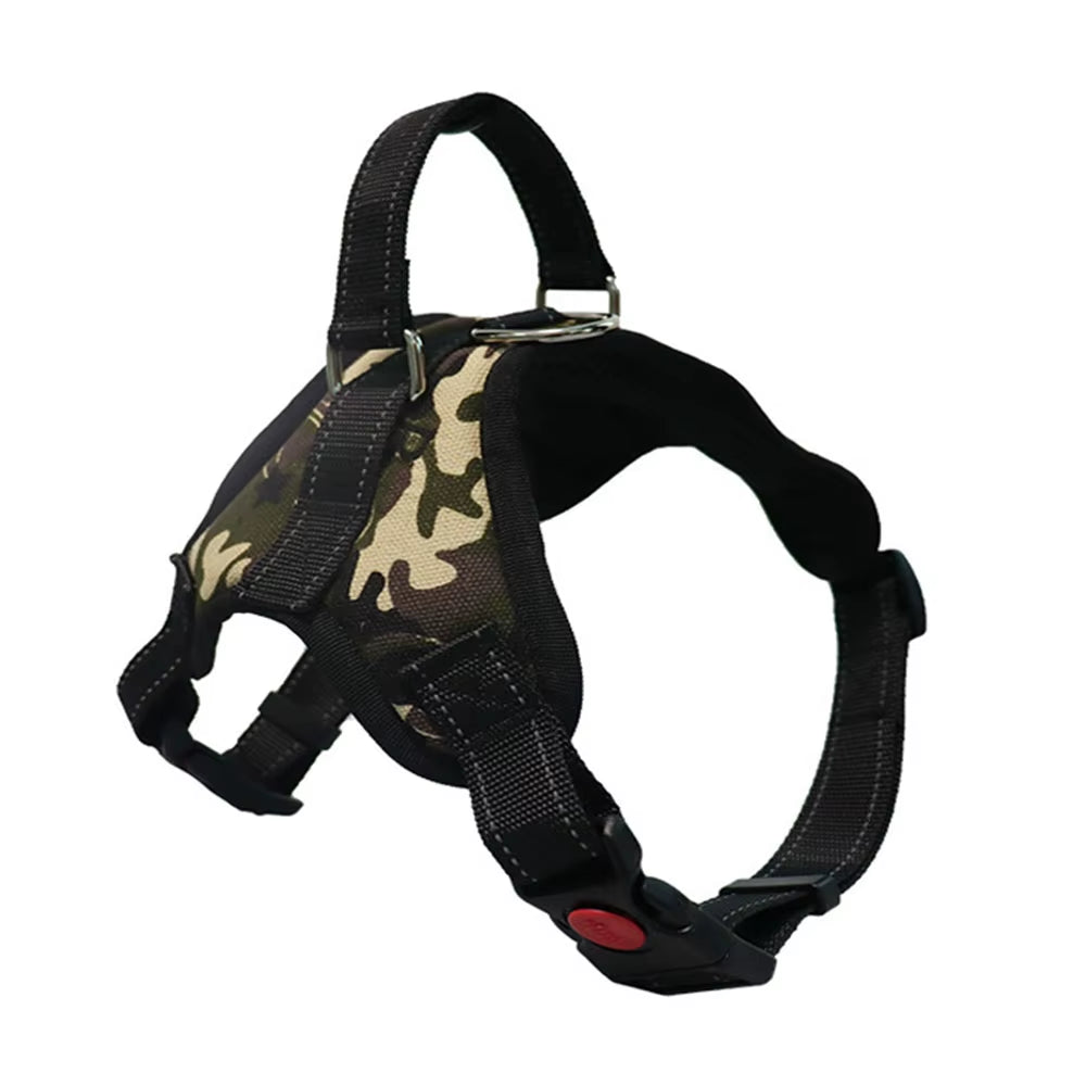 Pet Dog Adjustable Nylon Harness Large Dogs Vest Harness Chest Strap Puppy Leads Reflective No Pull Harness for Walking Training