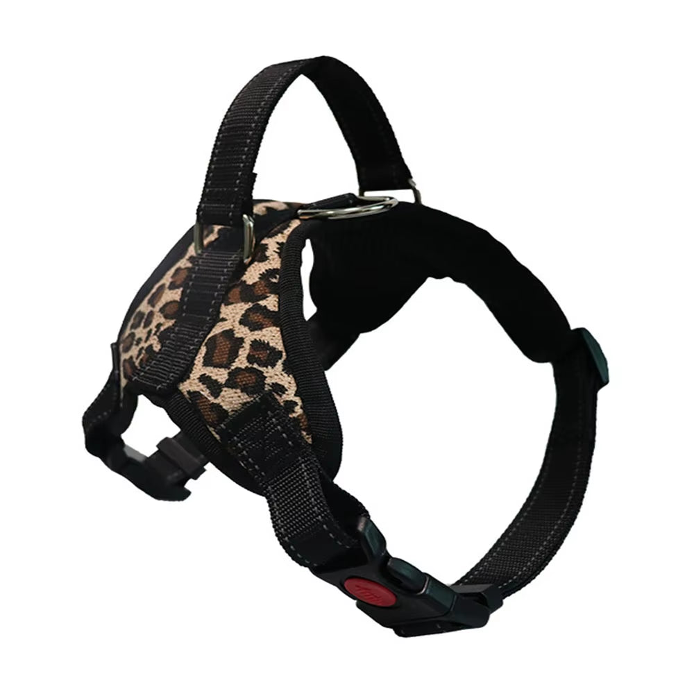 Pet Dog Adjustable Nylon Harness Large Dogs Vest Harness Chest Strap Puppy Leads Reflective No Pull Harness for Walking Training