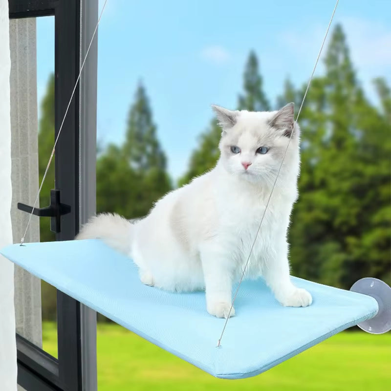 Hanging Cat Bed Pet Cat Hammock Aerial Cats Bed House Kitten Climbing Frame Sunny Window Seat Nest Bearing 20Kg Pet Accessories
