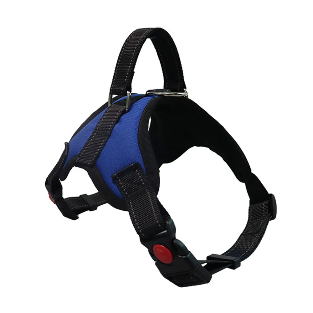 Pet Dog Adjustable Nylon Harness Large Dogs Vest Harness Chest Strap Puppy Leads Reflective No Pull Harness for Walking Training