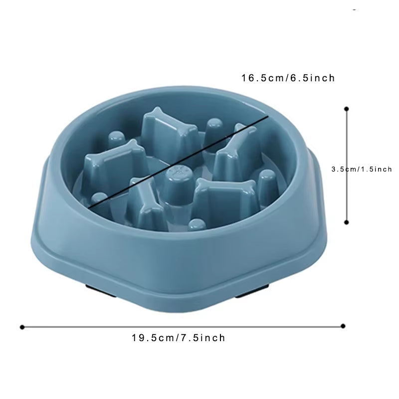 Slow Feeder Dog Bowl Anti-Choking Slow Feeding Bowls for Dogs Anti-Slip Pet Slow Eat Dishes Puzzle Bowls for Small Medium Dogs