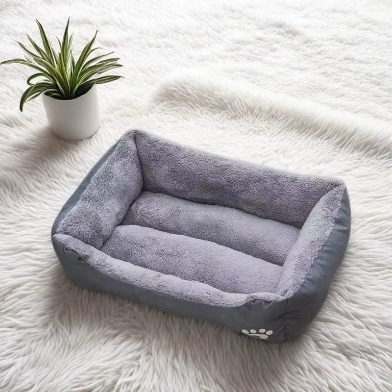 Warm Pet Dog Sofa Bed Kennel Mat Soft Puppy Bed Cat House Large Dog Winter Multifunctional Warm Pet Sofa Cat Supplies