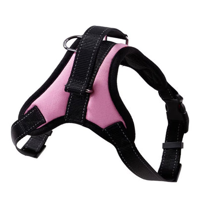 Pet Dog Adjustable Nylon Harness Large Dogs Vest Harness Chest Strap Puppy Leads Reflective No Pull Harness for Walking Training