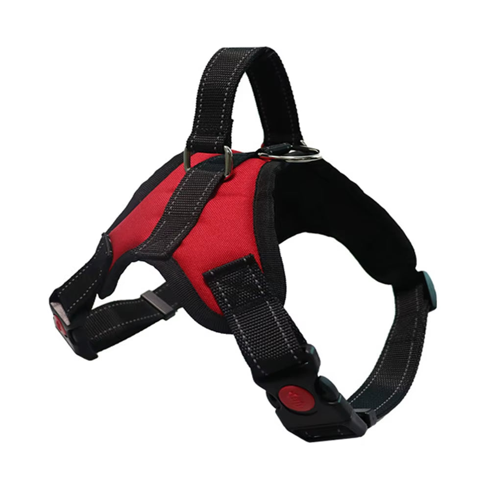 Pet Dog Adjustable Nylon Harness Large Dogs Vest Harness Chest Strap Puppy Leads Reflective No Pull Harness for Walking Training