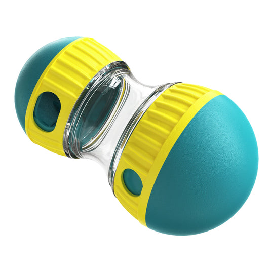Interactive Dog Toys, Adjustable Dog Treat Dispenser Ball, Rolling Dog Feeder, Puzzle Slow Feeder for Small and Medium Dogs